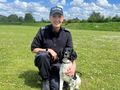 Former rescue dog celebrates one year with Wiltshire police