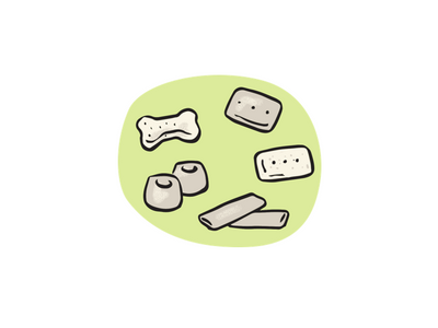 Illustration of different treats